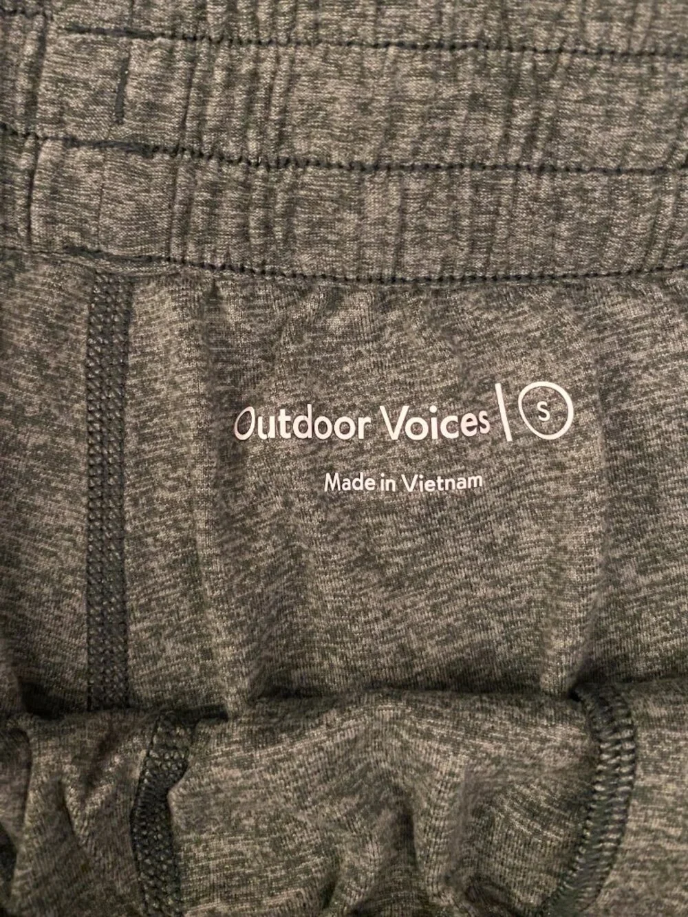 OUTDOOR VOICES Heather Green Cloudknit Joggers Activewear Lounge Pants Sz S